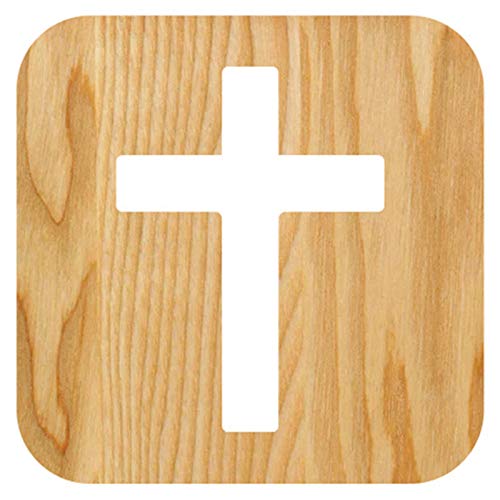 Cadeau chrétien parfait avec la lampe 3D crucifix en bois USB