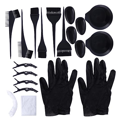 Beatifufu Essential Hair Dyeing Tools Set 31 Piece Kit Hair Coloring Bowl Comb for Diy Tinting Mixing Home Use