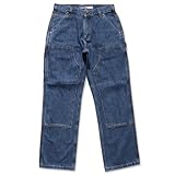 [Carhartt] (カーハート) BD4944 ルーズフィット ダブルフロント ユーティリティ デニム ジーンズ ぺインターパンツ ダブルニー メンズ ウォッシュ コットン (JP, ウエスト& 股下, 32, 30, H45) [並行輸入品]