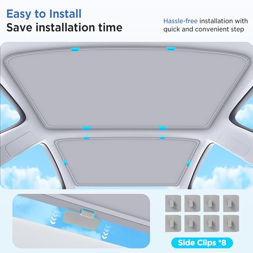 Image of 2026 Upgrade Sunshade Roof For Tesla Model 3 Highland 2022-2026 [No-Gap /Sag-Free] Heat Insulation Glass Roof Sunshade Sunroof for Tesla Model 3 Accessories 2026 2025 2024 202 2022 Beige