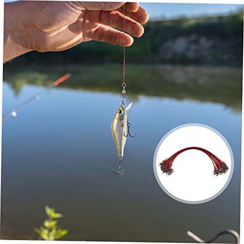 100pcs Wire Trace Leader Rig Fishing Accessory con Giratorio miniatura 4