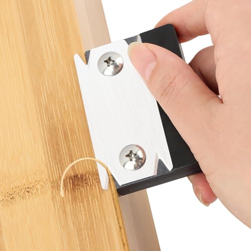 Image of Wood Edge Banding Trimmer, Corner Planer Tool, Stainless Steel Blade Veneer Cutter, Carpenter Tools Hand Chamfer Trimmer