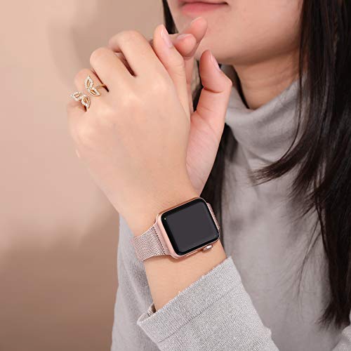 Ouwegaga Vervangende Bandje Compatibel met Apple Watch Bandje 38mm 40mm 42mm 44mm SE, Klassieke Roestvrijstalen Metalen… - Image 6