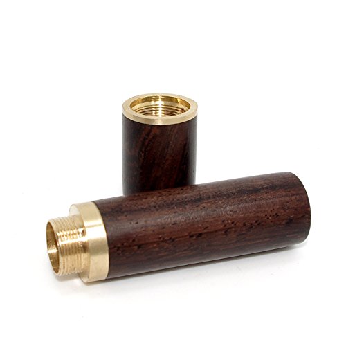Vecent Portable Wood Toothpick Holder Mini Toothpick box Pocket Toothpick Holder (Dark Brown)