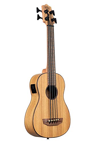 Kala UBASS – Zebrawood – Ukulele basse (+ housse) - Les Beatles, Paul McCartney, John Lennon, RIngo Starr, George Harrison Kala UBASS – Zebrawood - Ukulele basse (+ housse) – Image 3