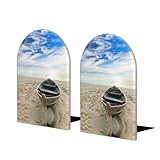 Style de produit de base : le serre-livres bateau plage lever du soleil adopte un design classique, élégant et simple est adapté pour la maison, le bureau et l'école. Excellent cadeau pour les lecteurs et les vers de bibliothèque. Le serre-livres Boat Beach Sunrise Time maintient les livres bien debout tout en agissant comme une excellente décoration.