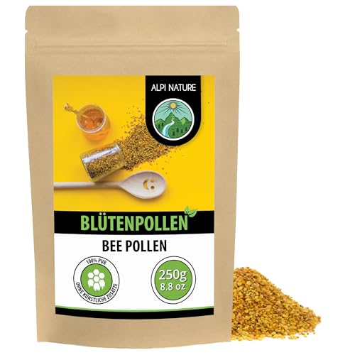 Alpi Nature Blütenpollen 250g Blütenpollen roh Bienenpollen roh zum Essen Bienen Pollen