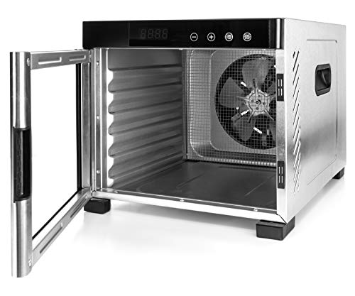 Rommelsbacher Dörrautomat DA 900, 6 Edelstahl-Tabletts, 0,6 m² Dörrfläche, LED-Display, einstellbare Temperatur (35-75 °C) – Bild 6