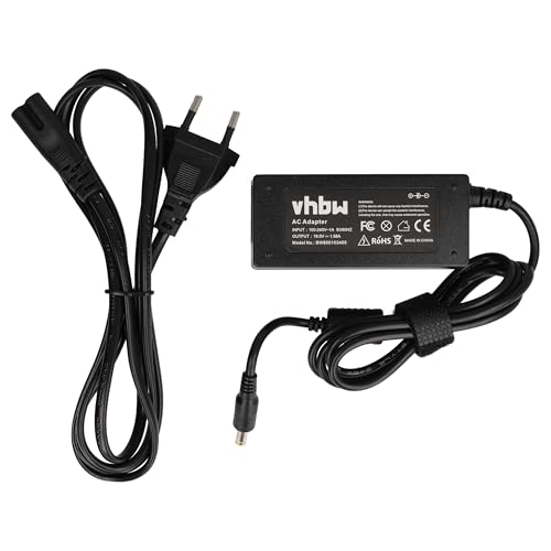 vhbw Chargeur 110-220V (19V, 1.58A) Compatible avec Packard Bell PAV80 Ordinateur Portable