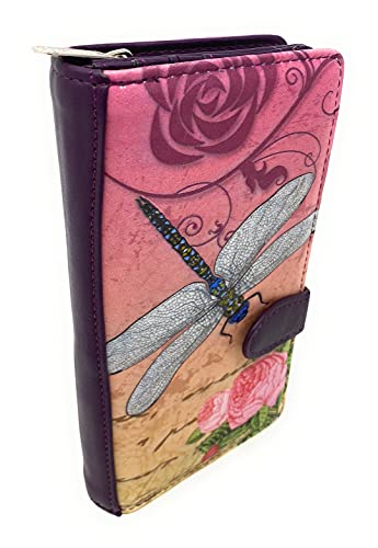 Shag Wear Vintage Dragonfly Large Insect Wallet for Women and Teen Girls Vegan Faux Leather 7