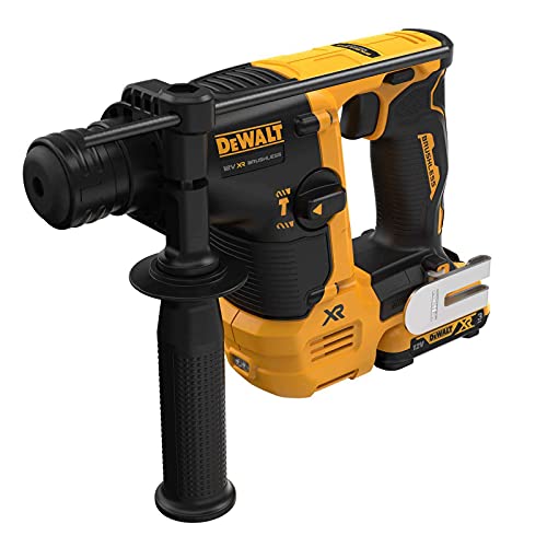 Dewalt Sds-Plus Dch072L2-Qw Trapano A Percussione A Batteria 12 V, Incluse 2 Batterie Da 3 Ah, Caricatore Rapido, Impugnatura Supplementare, Arresto D