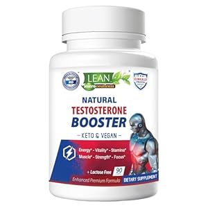 Testosterone Booster for Men, Keto Vegan, Total Male Test Supplement, Tongkat Ali Horney Goat Weed Tribulus Terrestris D Aspartic Acid Boron Plus Zinc DHEA, Enhance Max Mood Build Muscle Pills 90 Caps