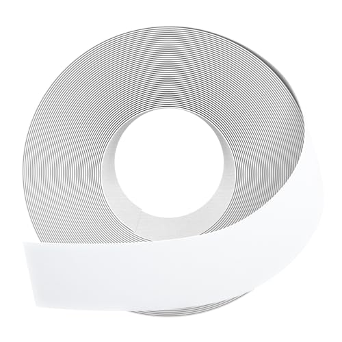 Image of GSCIT Club White Edge Banding, 1 1 /2 inch x 25ft Melamine Edge Banding with Hot Melt Adhesive Preglued Cabinet Edge Banding Flexible White Veneer Plywood