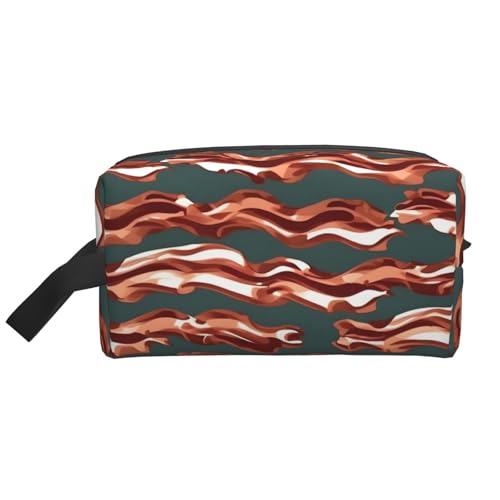 YQxwJL - YQxwJL Bacon Pattern print Toiletry Bag for Men,Toiletry Organizer Dopp Kit Shaving Bag for Toiletries Accessories