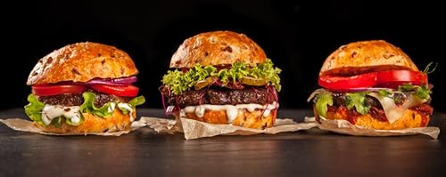 New York Steak & Seafood Pack of 24 Frozen Sirloin Burgers - Premium 5 oz. Each Beef Sirloin for Beef Burgers Patties, Hamburger Patties