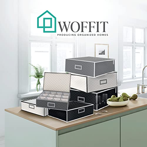 Woffit WF5440 Wine Glass Storage - Set Of 2 Quilted Packing Containers thumb #8