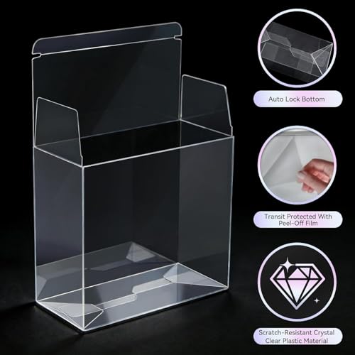 Image of 【20 Pcs UV-Blocking】ETB Protector Case, Elite Trainer Box Protector, ETB Box Plastic Display Case-Compatible with Elite Trainer Boxes, 0.5mm Thick, Scratch-Resistant Material