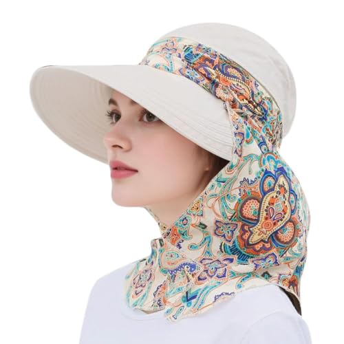 Gorro mujer con ala ancha para sol y protección UV