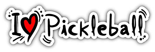 JJH Inc Magnet I Love Pickleball Flexible Vinyl Magnet Waterproof Car Magnetic Bumper Sticker 5