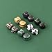 TBOSEN Mixed Stone Ear Plugs Tunnels Double Flare Saddle Stretching Gauges Expander Body Piercing Set