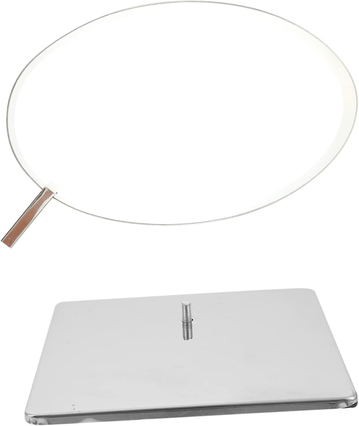 Cabilock Stainless Steel Belt Display Rack Oval Metal Belt Stand for Men for Retail and Home Use