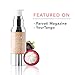 100% PURE Healthy Foundation Full Face Coverage Makeup, Liquid Matte Finish with Anti-Aging Benefits - Vegan Gorgeous Fruit Pigmented White Peach Color (Light with Warm Undertone) - 1 Fl Oz