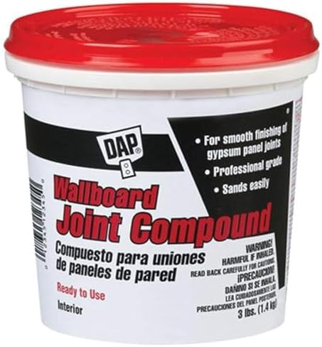 Dap - Compuesto 10100 para uniones de paneles de pared - Recipiente de 3 libras, 10100