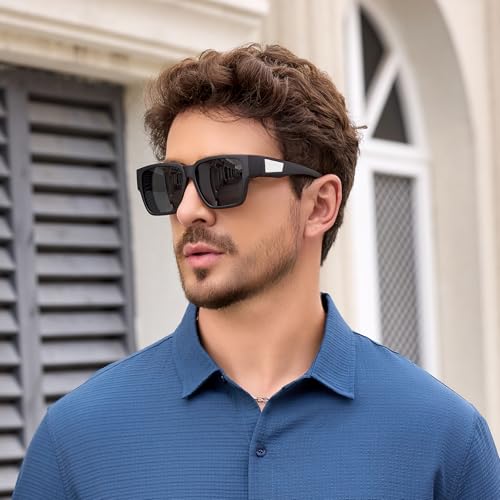 Image of Face Shadow Over Glasses Sunglasses for Men | Polarized Lightweight UV400 Unisex Fit Over Glasses