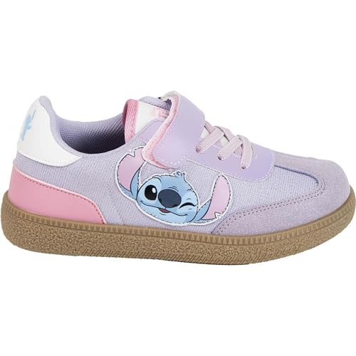 CERDÁ Life's Little Moments Sneakers Interactive da Bambino con Suola Stitch TPR, Scarpe da Ginnastica, Viola, 30 EU
