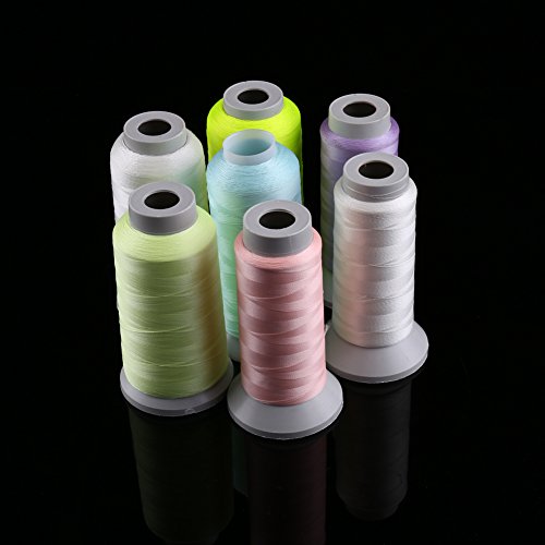 Hilo de coser luminoso para bordado, 1000 yardas miniatura 6
