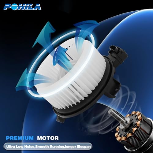 Image of AC Heater Blower Motor Replacement for Honda Civic 2006 2007 2008 2009 2010 2011, Jeep Wrangler 2007-2010, Replace# 700194, 79310SNAA01, 79310-SNA-A01, 615-50106