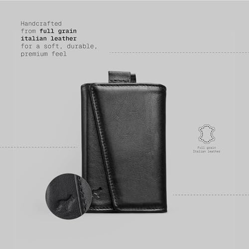 Image of The Frenchie Co. - Speed Wallet - Ultra Slim Front Pocket RFID Wallet - Quick-Access Pull Tab for Fast Card Retrieval - RFID Protection and Full-Grain Italian Leather