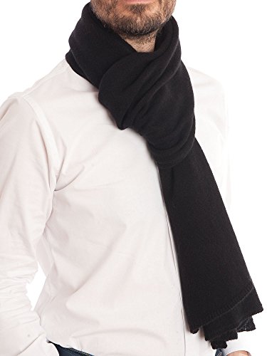 Dalle Piane Cashmere - Schal aus 100% Kaschmir - für Mann/Frau, Farbe: Schwarz, Einheitsgröße Cover
