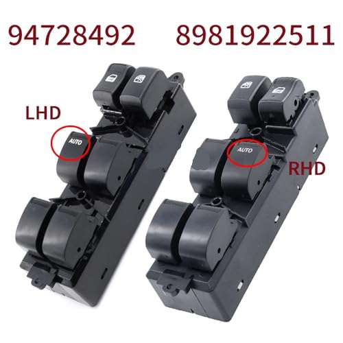 Interrupteur Commande Vitre Electrique Isuzu Dmax Remplacement 12V - 2