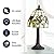 JONATHAN Y JYL8014A Hummingbird Tiffany-Style 12" LED Table Lamp Tiffany,Traditional for Bedroom, Living Room, Office, College Dorm, Coffee Table, Bookcase, Bronze