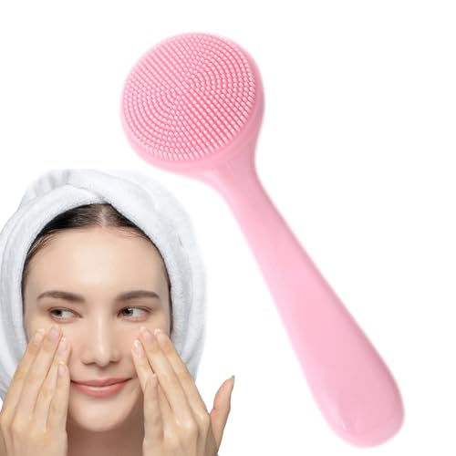 Frote facial de silicona - Mango de textura de piel impermeable, almohadilla de limpieza | exfoliante ligero - Cepillo , estructura y flexible, limpieza de la piel para poros