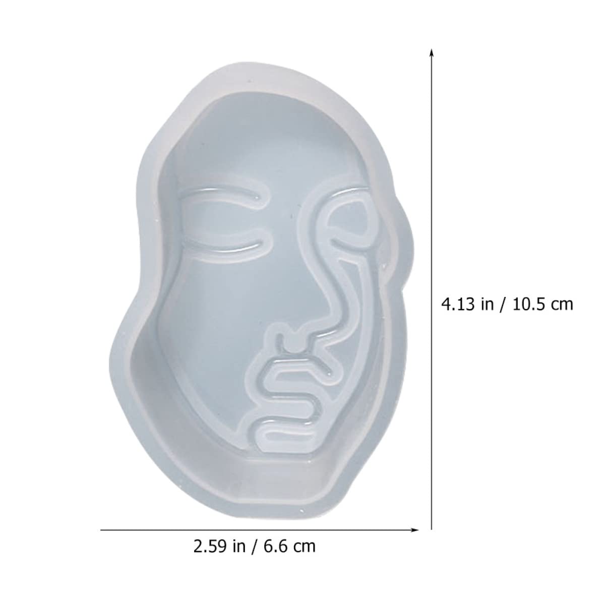 Uonlytech Moldes De Silicona Para Jabón Y Velas Forma De Cara Para Manualidades Diy Resistente Y Duradero Para Creaciones Artesanales 2 Piezas X 4