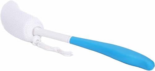 Miniatura 9 de Cepillo de ducha para cuerpo, mango largo curvo, esponja suave exfoliante para la espalda de la ducha, cepillo de cepillado seco, cepillo de ducha