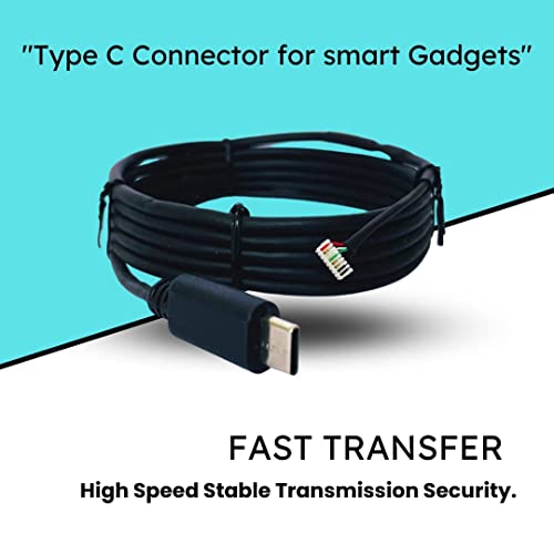 Image of Replacement Type-C USB Cable for Morpho MSO 1300 E2 /E3 Scanner Type-C USB Cable (Type C), 1M, Black