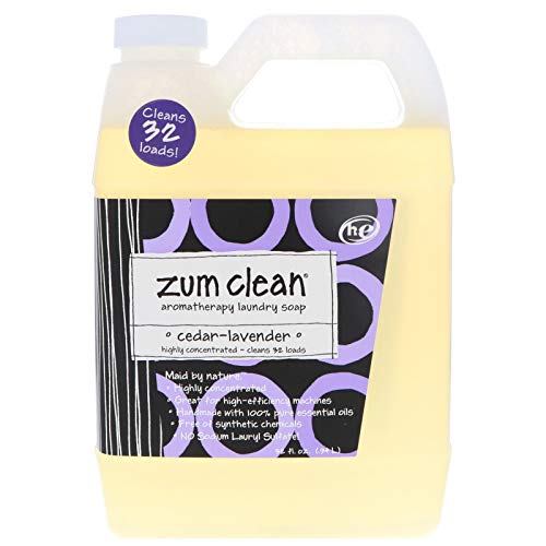 Indigo Wild Zum Clean, Aromatherapy Laundry Soap, Cedar-Lavender, 32 fl oz (.94 L)