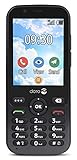 Doro 7010 Téléphone portable débloqué 4G facile à utiliser pour les personnes âgées avec WhatsApp et Facebook (Graphite)