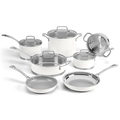 Cuisinart Matte White Stainless Steel 11 Piece Set