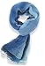 V28® Womens Multi Radient Colors 100% Pure Silk Scarf (41 x 69 inches, Blue)