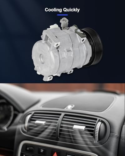 Image of ECCPP A /C Compressor with Clutch for Toyota Tundra V6 4.0L 2005-2006 | Fast Cooling AC Compressor