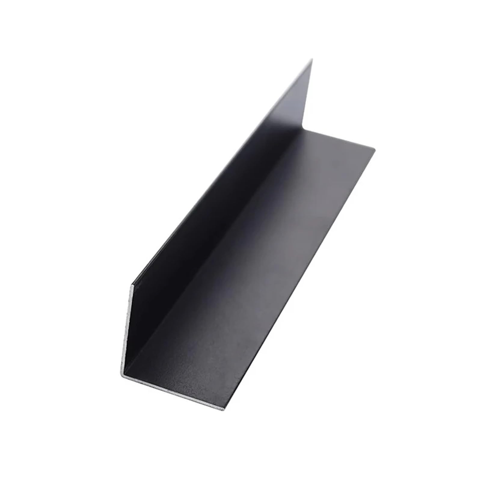 2 pezzi 6063 nero angolo retto a forma di L lunghezza 495 mm lega di alluminio profilo triangolare materiali decorativi(20x20x1mm 2pcs-495mm)