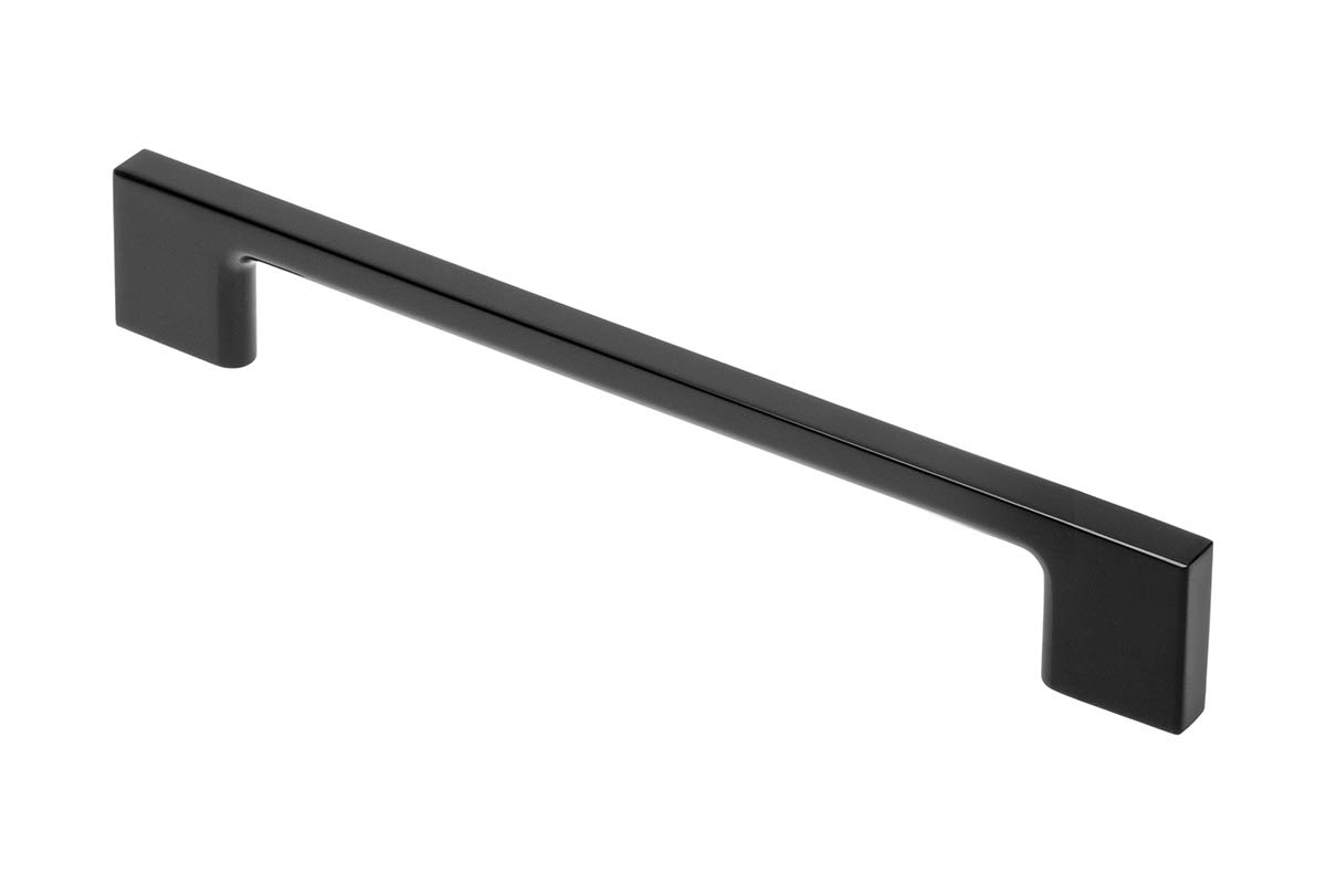 Gtv Matt Black Slim Line Kitchen Cabinet Handle Furniture Drawer Cabinet Wardrobe Handles Pull (160Mm Hole Centre, )