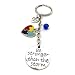 Autism Awareness Keychain by LakiKid: Be Stronger Than The Storm Charm - Designed by Autism Mom, Contain Puzzle Piece to Promote Autism Awareness and Acceptance, Help us create an Inclusive Community!