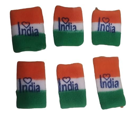 Tejas (Pack of 6 Pcs India Tiranga Wrist Band for Kids/Tiranga Wrist for Independance Day Free Size/Wrist Band Rubber Flag Hand Band/Celebrating Independence Day/Republic Day Flag for Kids (B0D7TF2PYY) Amazon Price History, Amazon Price Tracker