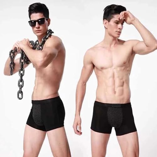 5pcs Magnetic Therapy Men's Boxer, Enlargement Physiological Underwear, Comfort Waistband Shorts Boxer Briefs2
