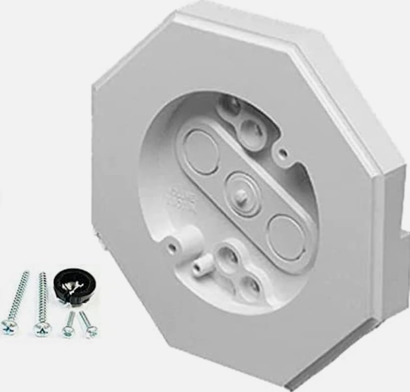 Vertical Siding Lamp Octagon Mounting Kit with Built-in Box for 1/2 Inch Siding, Model 8141-1